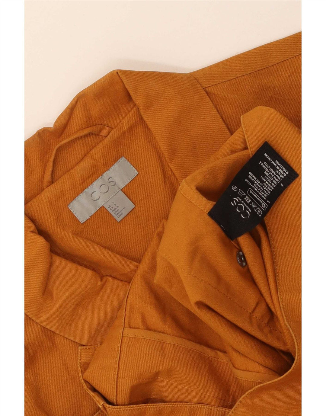 Cos Herren-Utility-Jacke UK 36 Small Orange Baumwolle