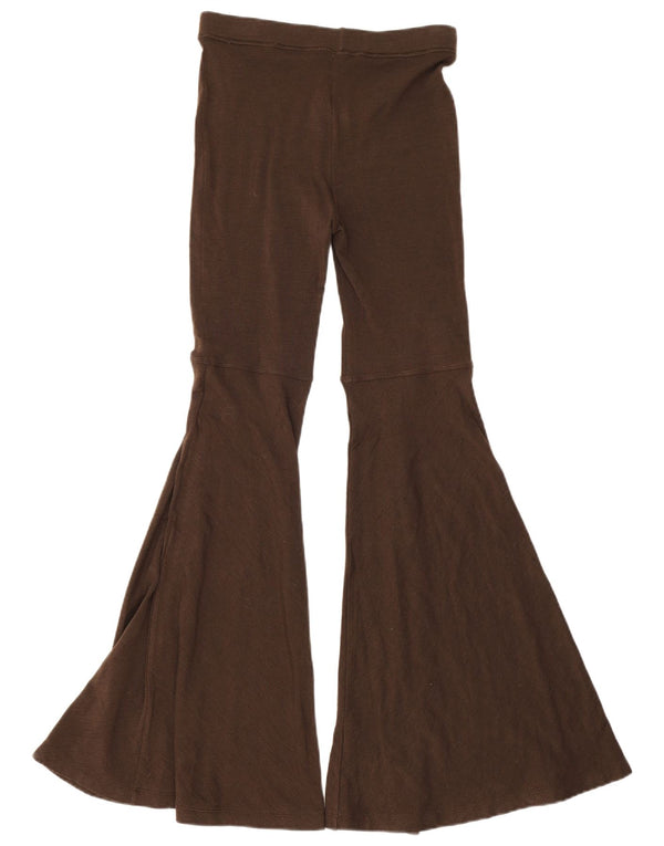 Roccobarocco Damen Flare Leggings UK 8 Small Braun