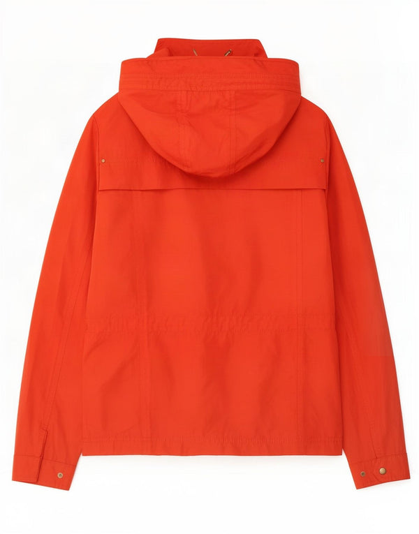 Zara Womens Hooded Utility Jacket UK 14 Medium Red