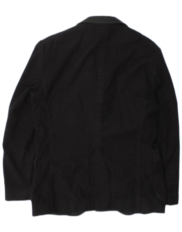 Hugo Boss Herren-Blazer mit 3 Knöpfen, IT 48, mittelschwarz, Baumwolle