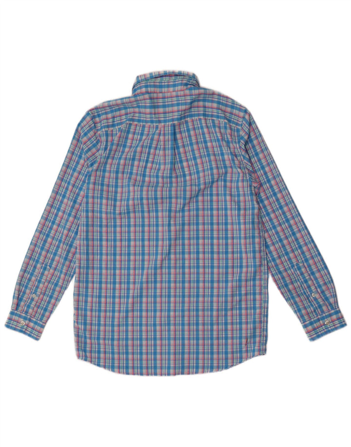 Vineyard Vines Jungen-Hemd, 15–16 Jahre, XL, blau kariertes Nylon