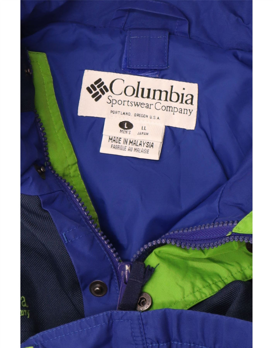 Columbia Herren Bugaboo Regenjacke UK 40 Large Blue Colourblock