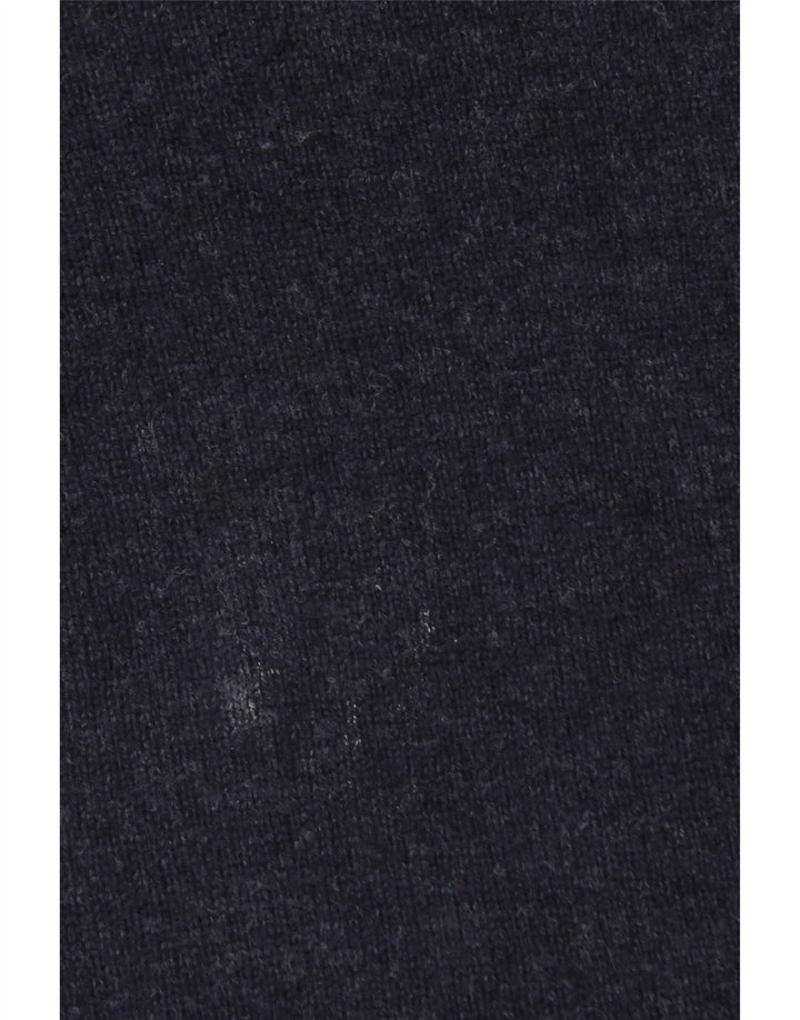 JAMES PRINGLE Herren-Pullover mit Rundhalsausschnitt, groß, marineblaue Wolle