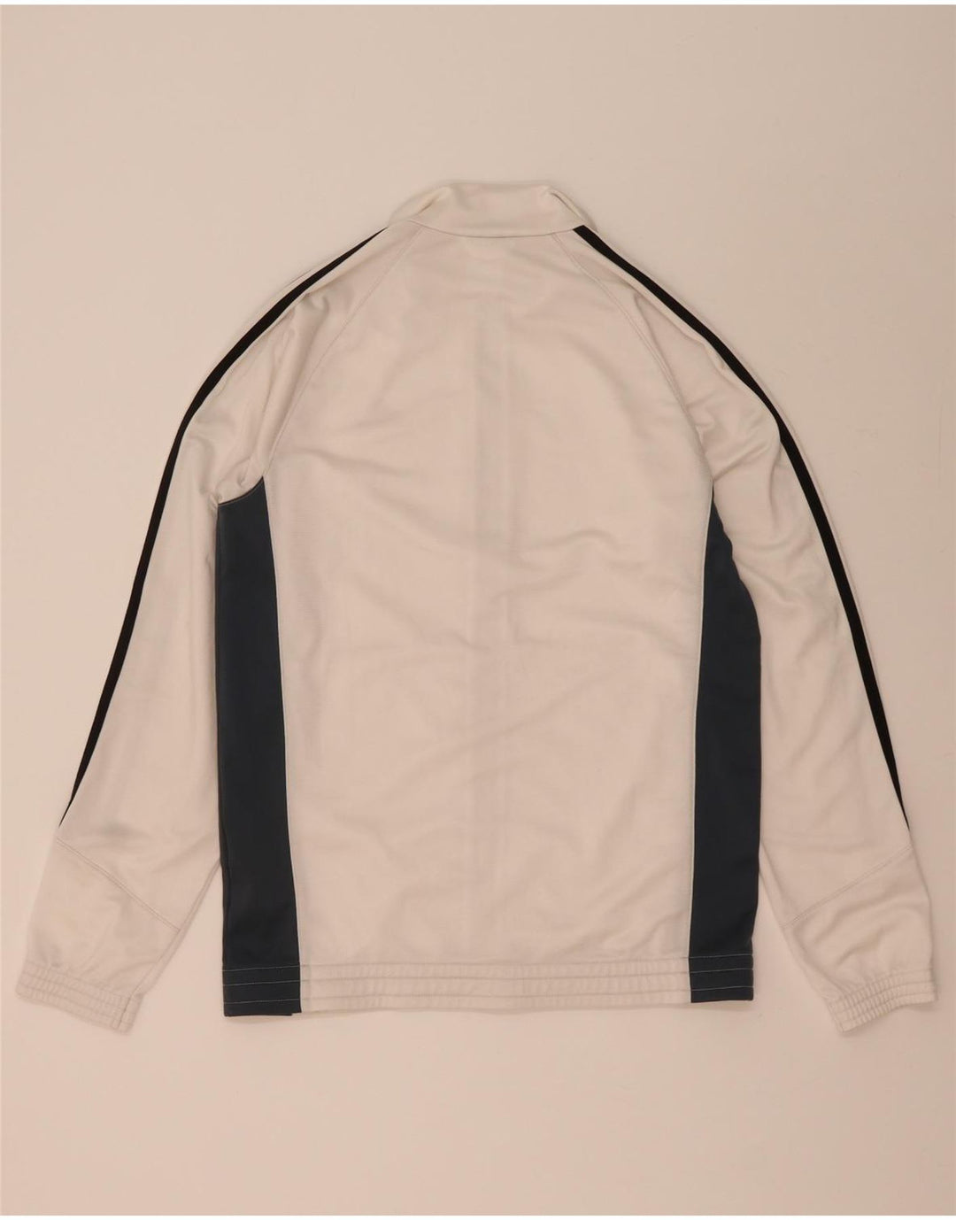 Adidas Herren-Trainingsanzugoberteil, UK-Größe 36/38, Größe S, Weiß, Colourblock-Polyester