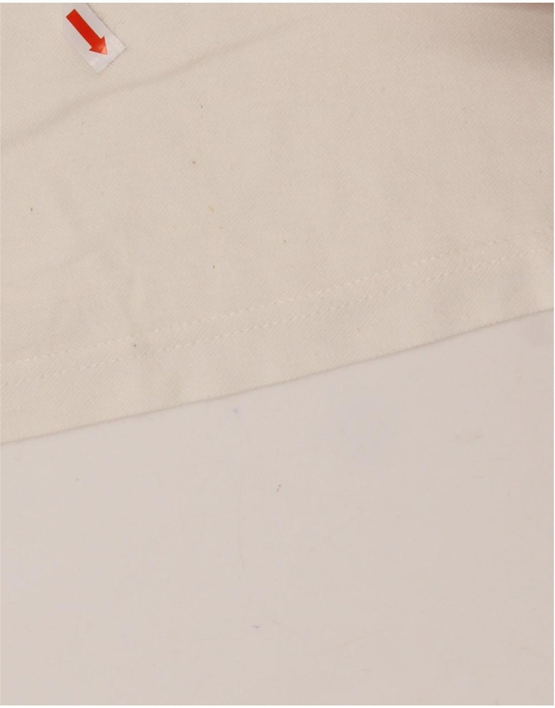 CONTE OF FLORENCE Mens Polo Shirt Medium White Cotton