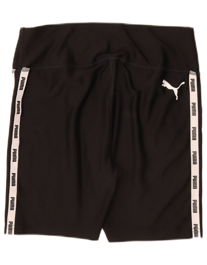 PUMA Damen Graphic Sport Shorts UK 12 Medium Schwarz