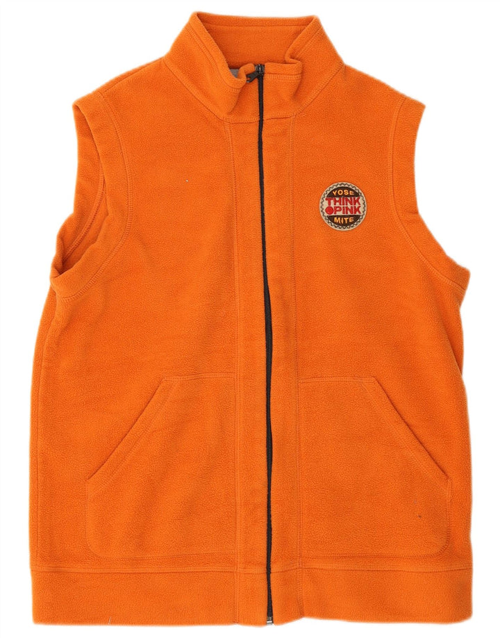 Think Pink Fleece-Weste für Mädchen, 15–16 Jahre, orangefarbenes Polyester