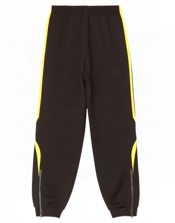 Adidas Boys Graphic Tracksuit Trousers Joggers 11-12 Years Black Polyester