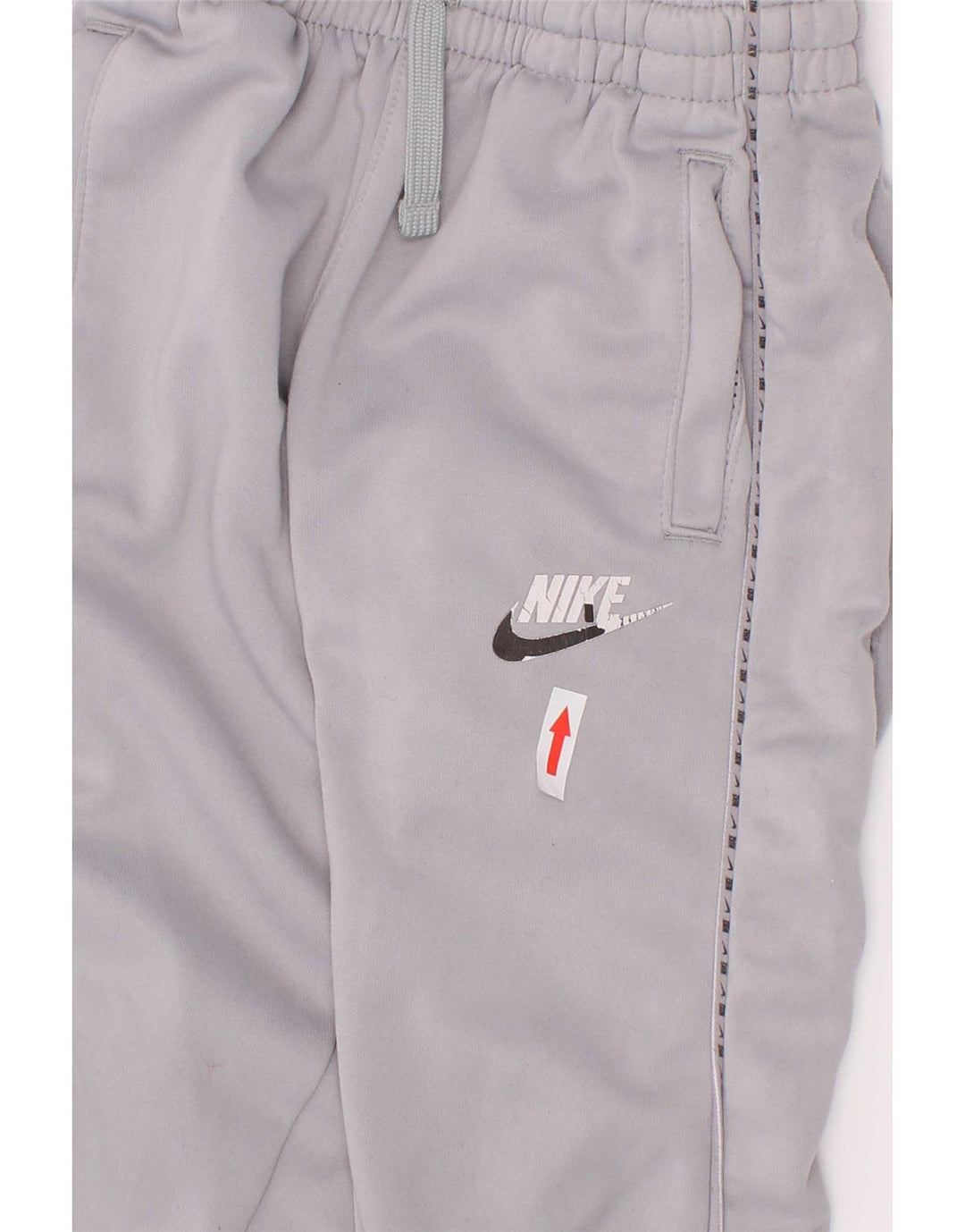 Nike Jungen-Trainingsanzug mit Grafik, Jogginghose, 4–5 Jahre, Größe S, Grau, Polyester