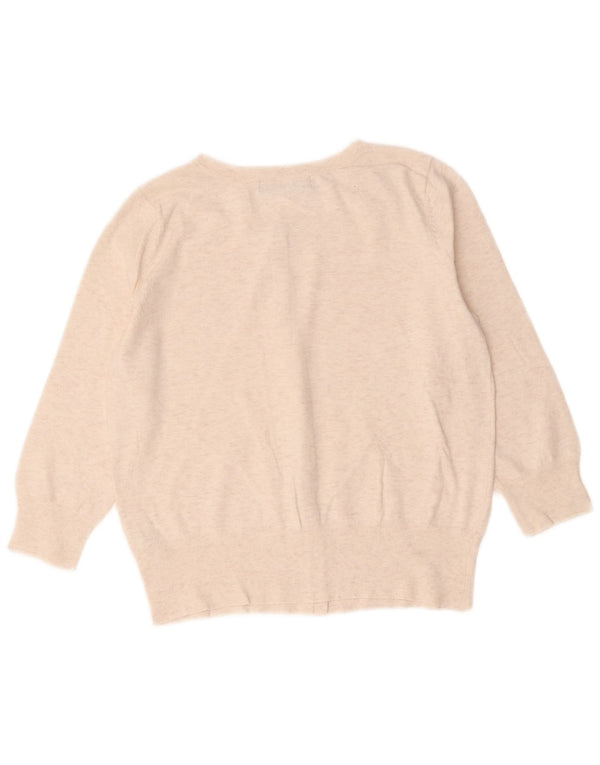 Marks & Spencer Damen-Cardigan-Pullover UK 10 Klein Beige meliert