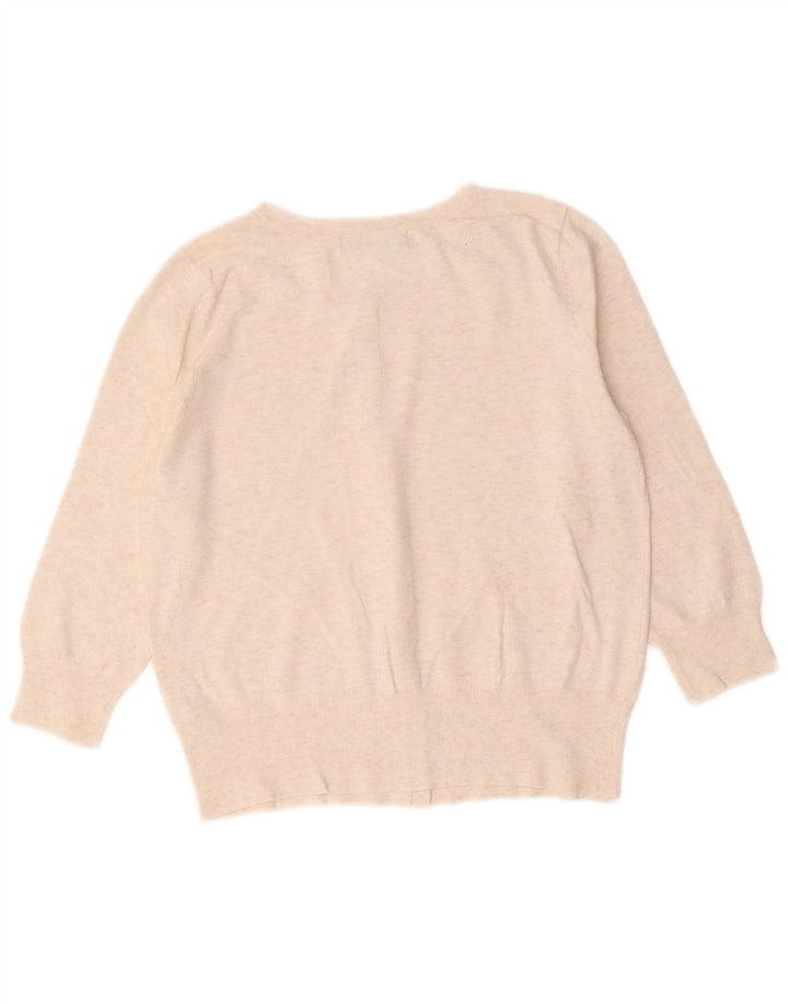 Marks & Spencer Damen-Cardigan-Pullover UK 10 Klein Beige meliert