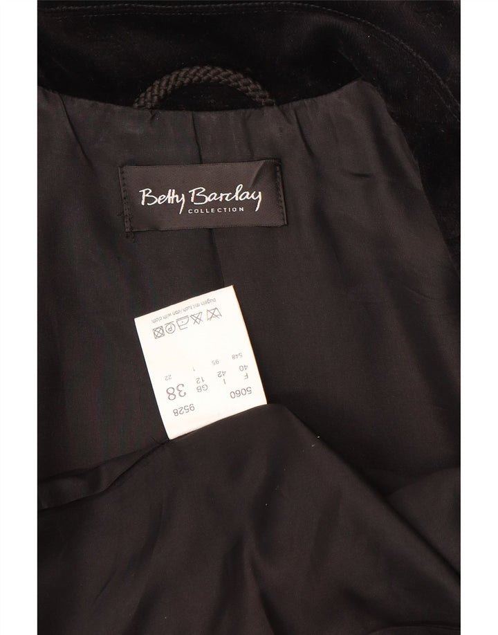 Betty Barclay Damen 3-Knopf-Blazerjacke UK 12 Mittelschwarz geblümt
