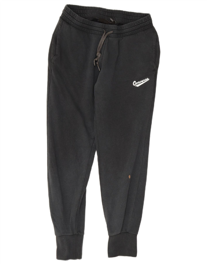 Converse Damen-Trainingshose, Jogginghose, UK 12, mittelschwarz, Baumwolle