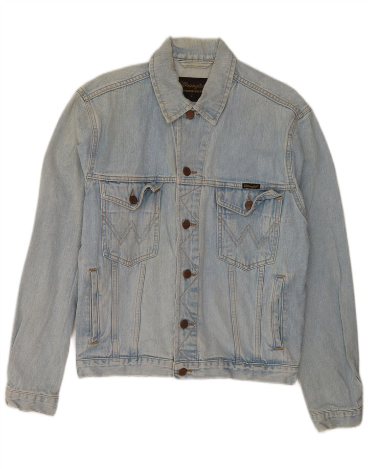 Wrangler Herren Jeansjacke UK 36 Small Blaue Baumwolle