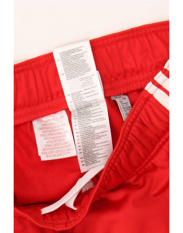 Adidas Jungen-Trainingshose, Jogginghose, 14–15 Jahre, rotes Polyester