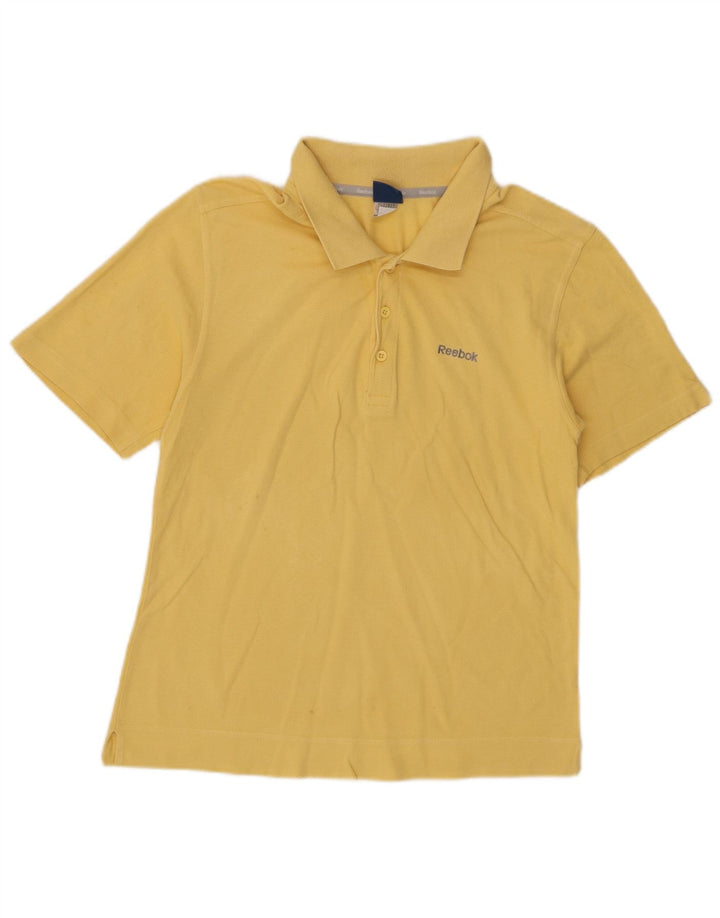 Reebok Damen Poloshirt UK 10 Small Gelb