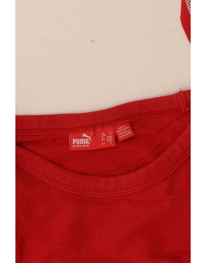Puma Herren Graphic Top Langarm Small Rot
