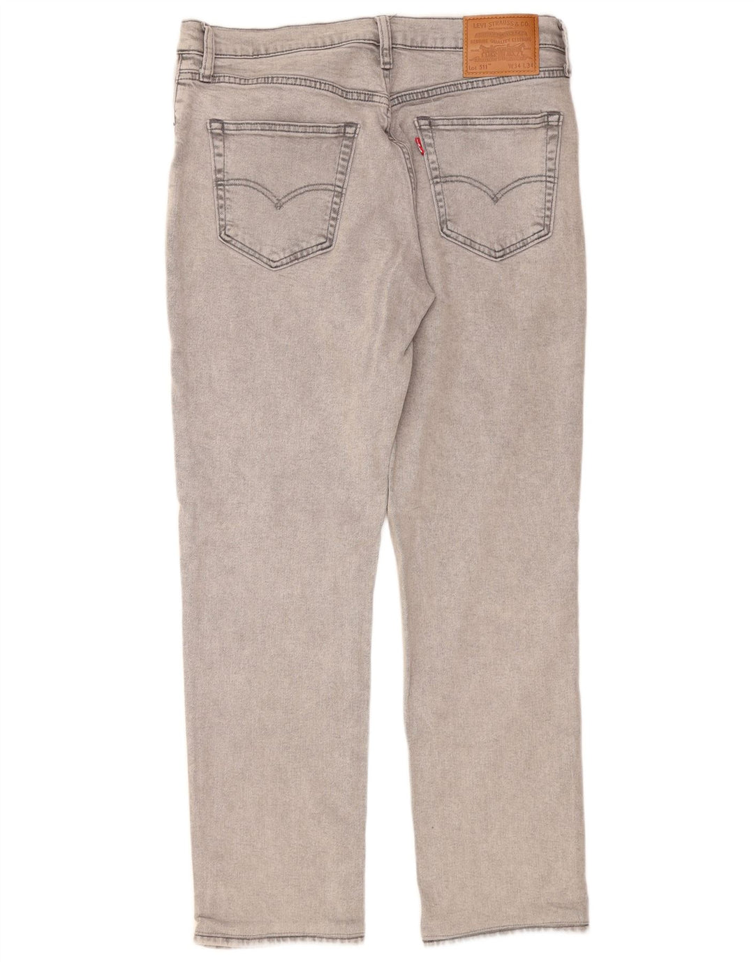 LEVI'S Mens 511 Slim Jeans W34 L31 Grey Cotton
