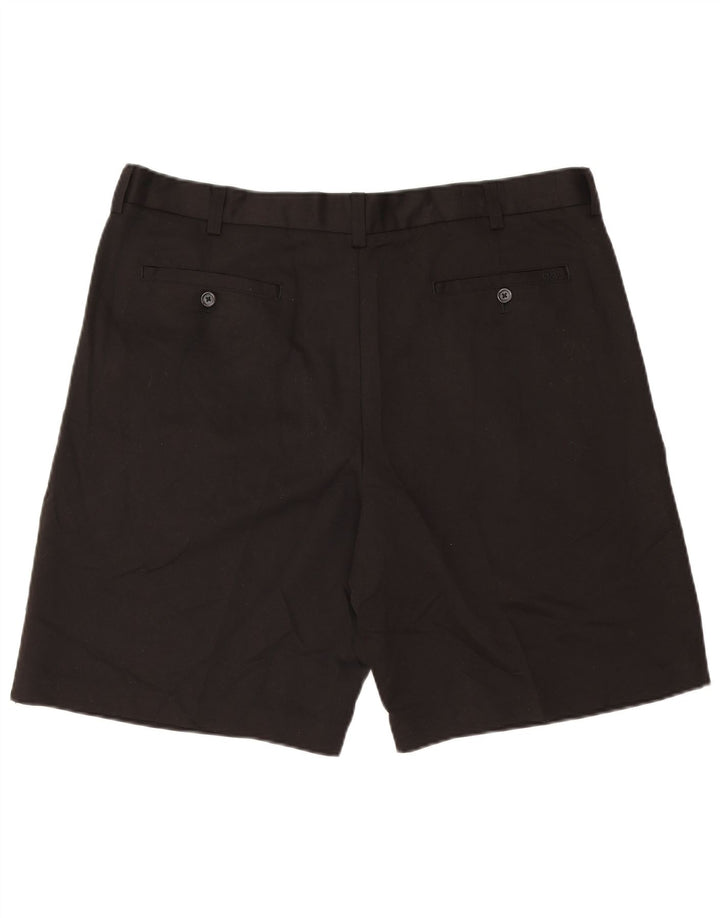 Izod Herren Golf Chino Shorts W40 XL Schwarz Polyester
