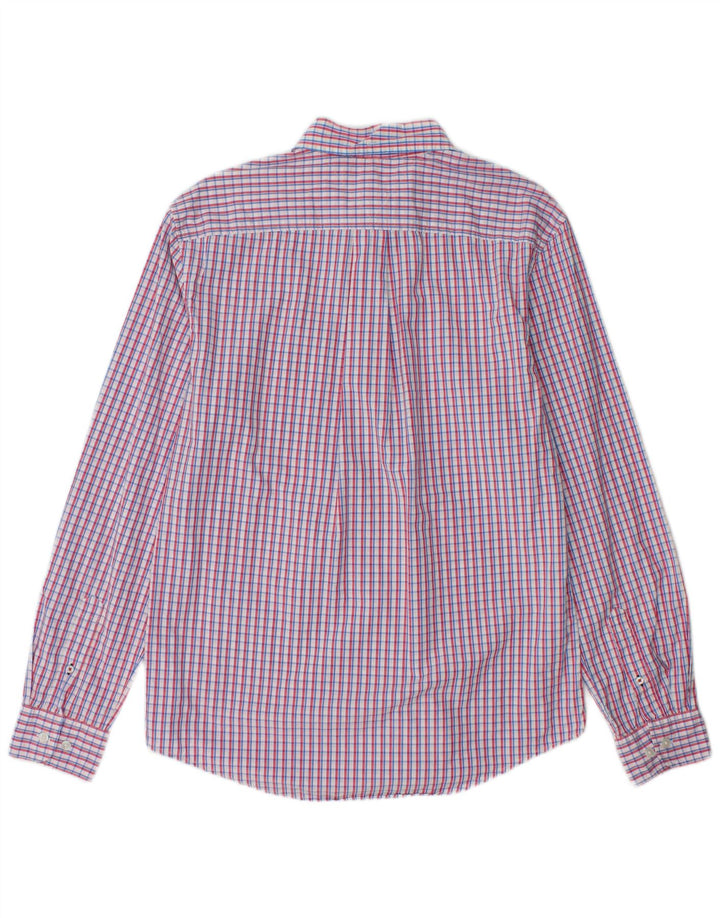 TOMMY HILFIGER Herren 80er Zweilagiges Hemd aus mittelmehrfarbiger Karo-Baumwolle
