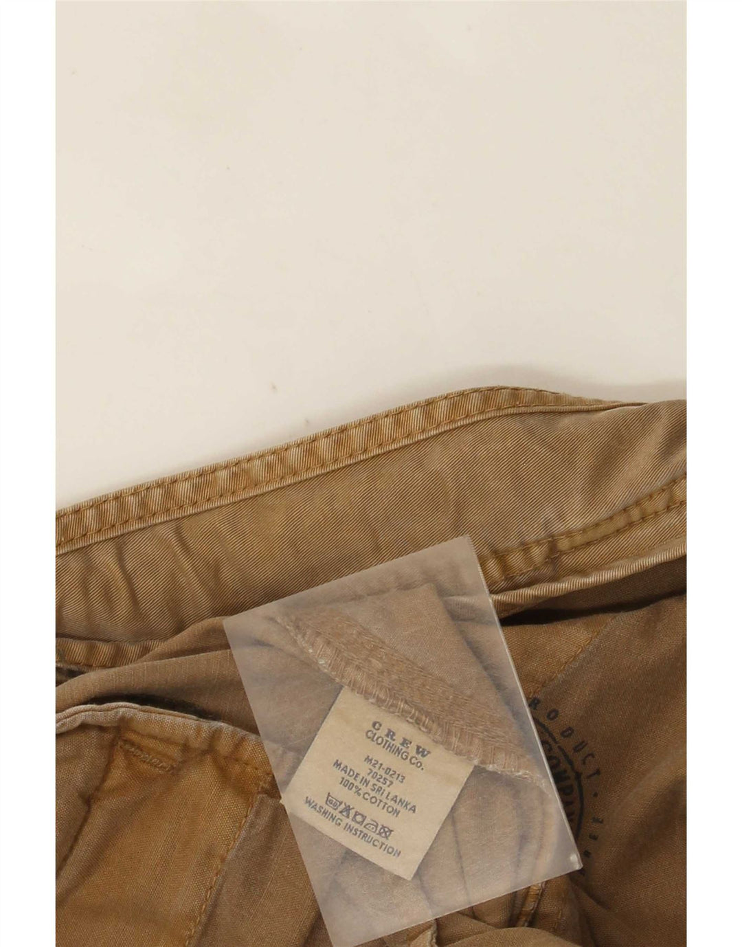 Crew Clothing Herren Cargoshorts W38 XL Braun Baumwolle