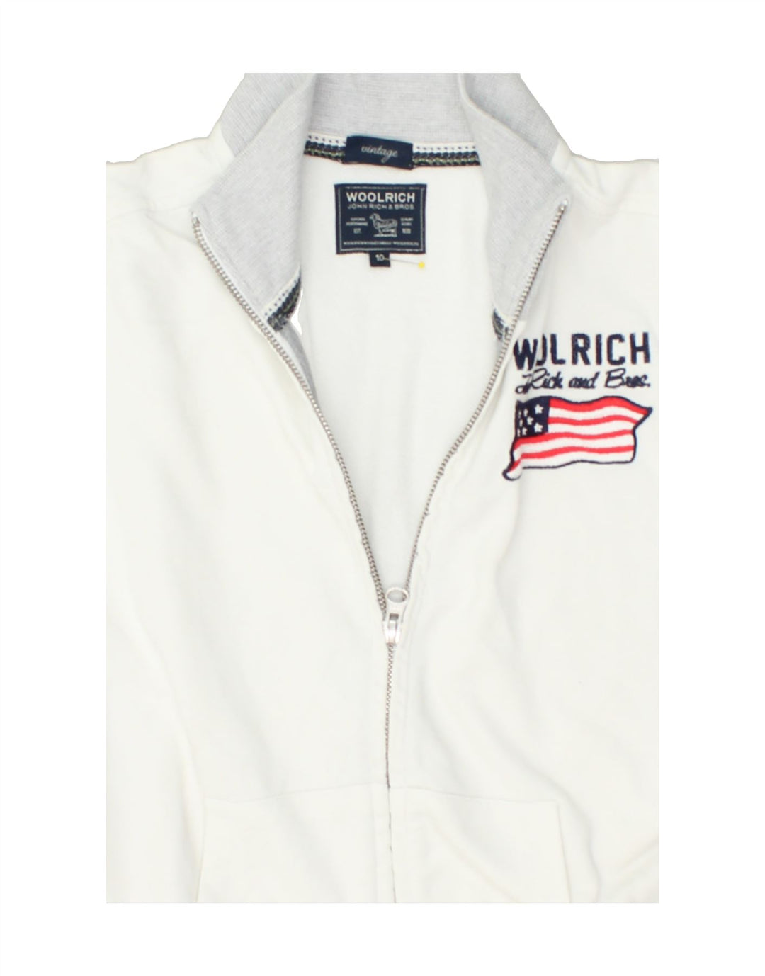 WOOLRICH Boys Vintage Tracksuit Top Jacket 9-10 Years Grey | Vintage Woolrich | Thrift | Second-Hand Woolrich | Used Clothing | Messina Hembry 