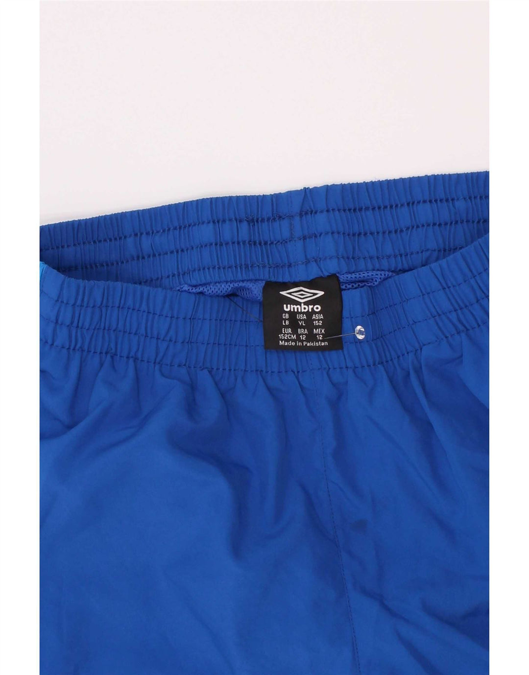 Umbro Sportshorts für Jungen, 11–12 Jahre, groß, blaues Farbblock-Polyester