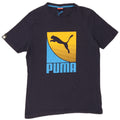 PUMA Mens Graphic T-Shirt Top Medium Navy Blue