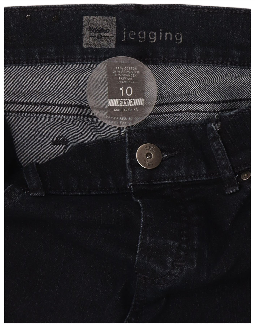 MOSSIMO Damen Jegging-Jeans US 10 Medium W34 L31 Marineblaue Baumwolle