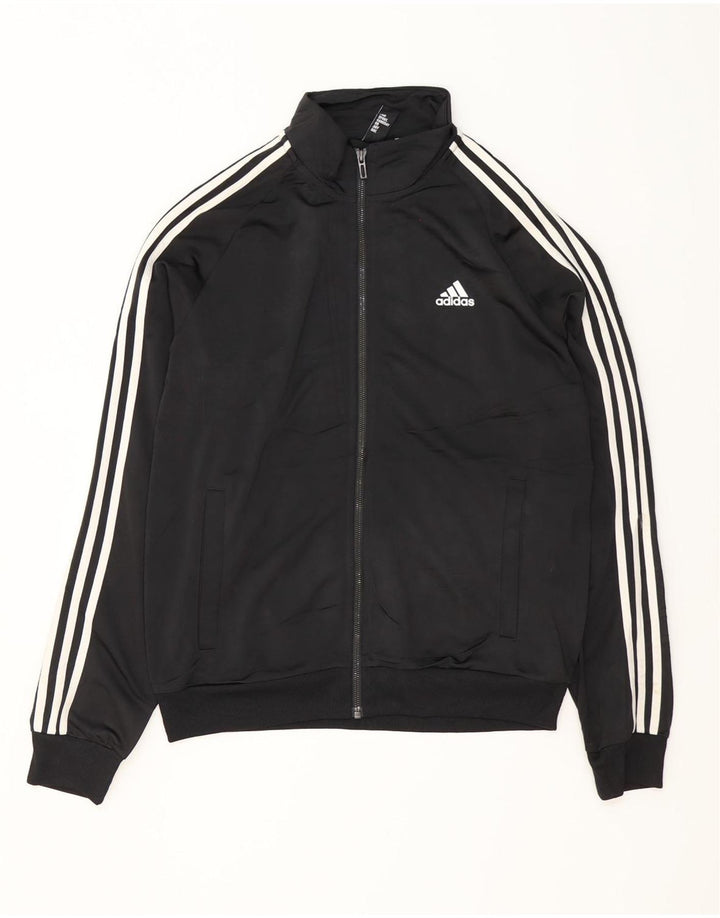 ADIDAS Herren-Trainingsanzug-Oberjacke, Mittelschwarzes Polyester
