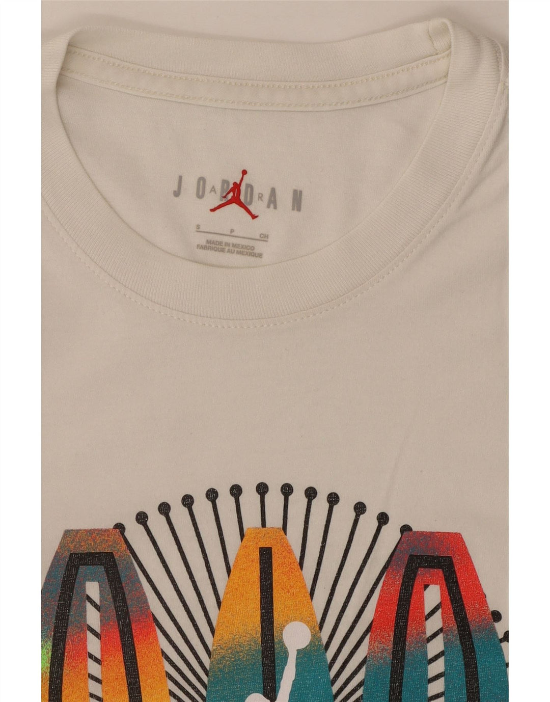 JORDAN Herren-T-Shirt mit Grafik, Größe S, weiße Baumwolle