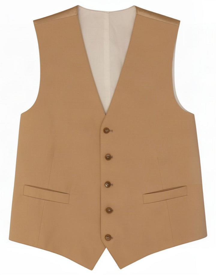 Vintage Herrenweste IT 50 Medium Beige