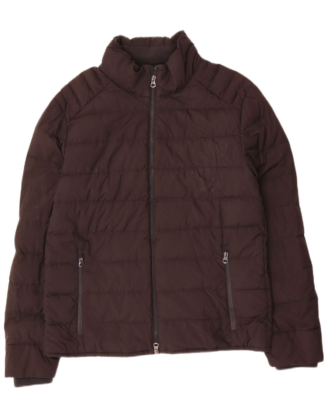 Zara Herren Wattierte Jacke UK 40 Large Schwarz Polyester