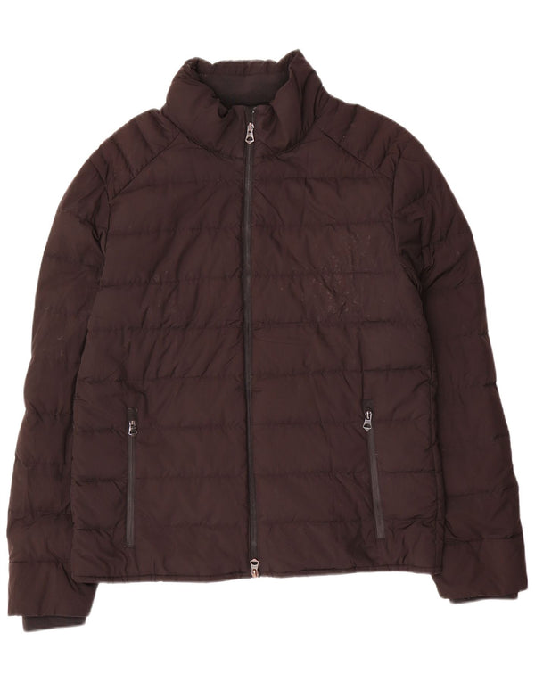 Zara Herren Wattierte Jacke UK 40 Large Schwarz Polyester