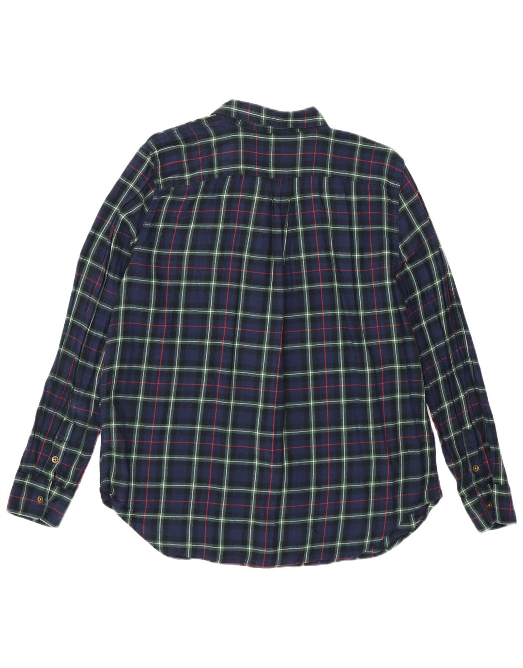 Chaps Flanellhemd für Damen, UK 16, groß, marineblau, kariert, Baumwolle
