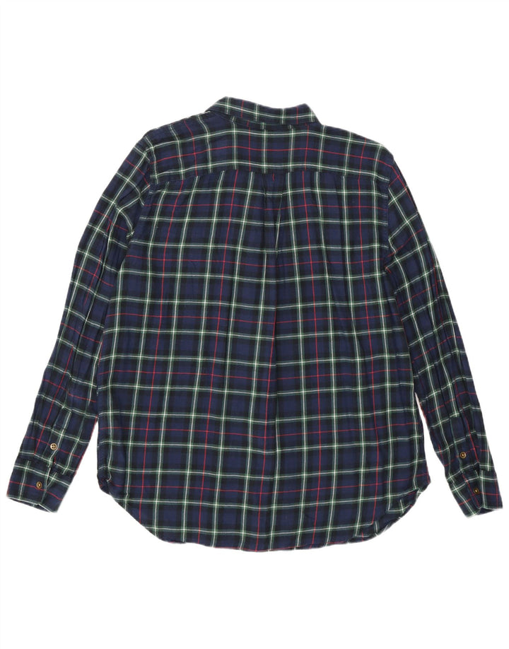 Chaps Flanellhemd für Damen, UK 16, groß, marineblau, kariert, Baumwolle