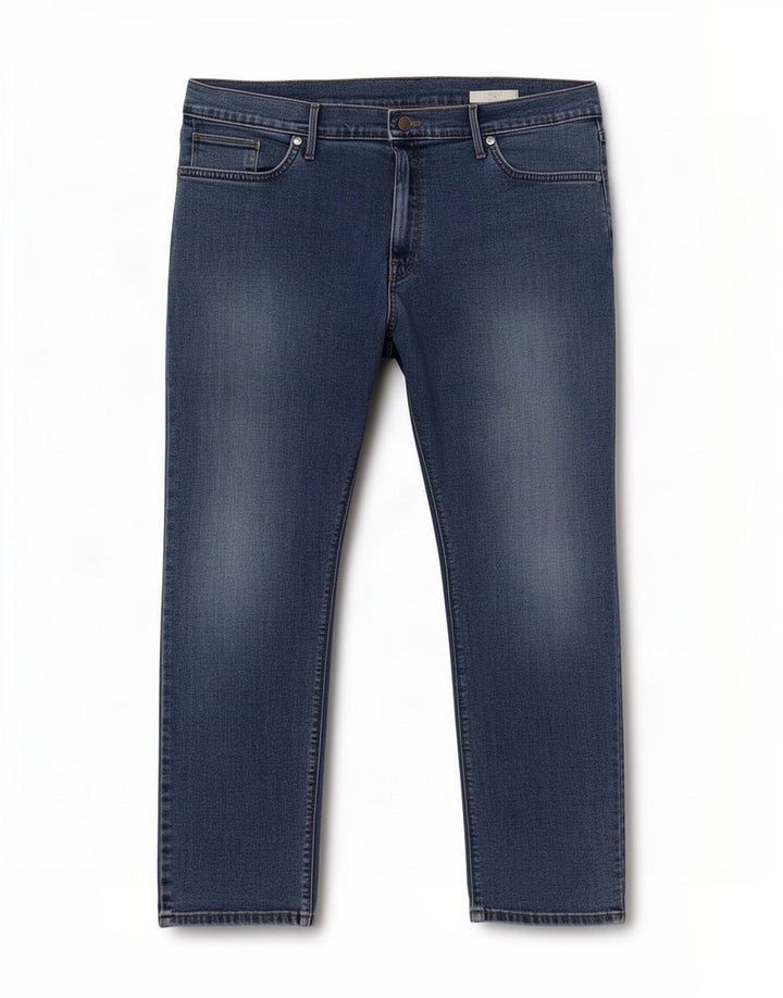 Marks & Spencer Herren Slim Jeans W38 L29 Blaue Baumwolle