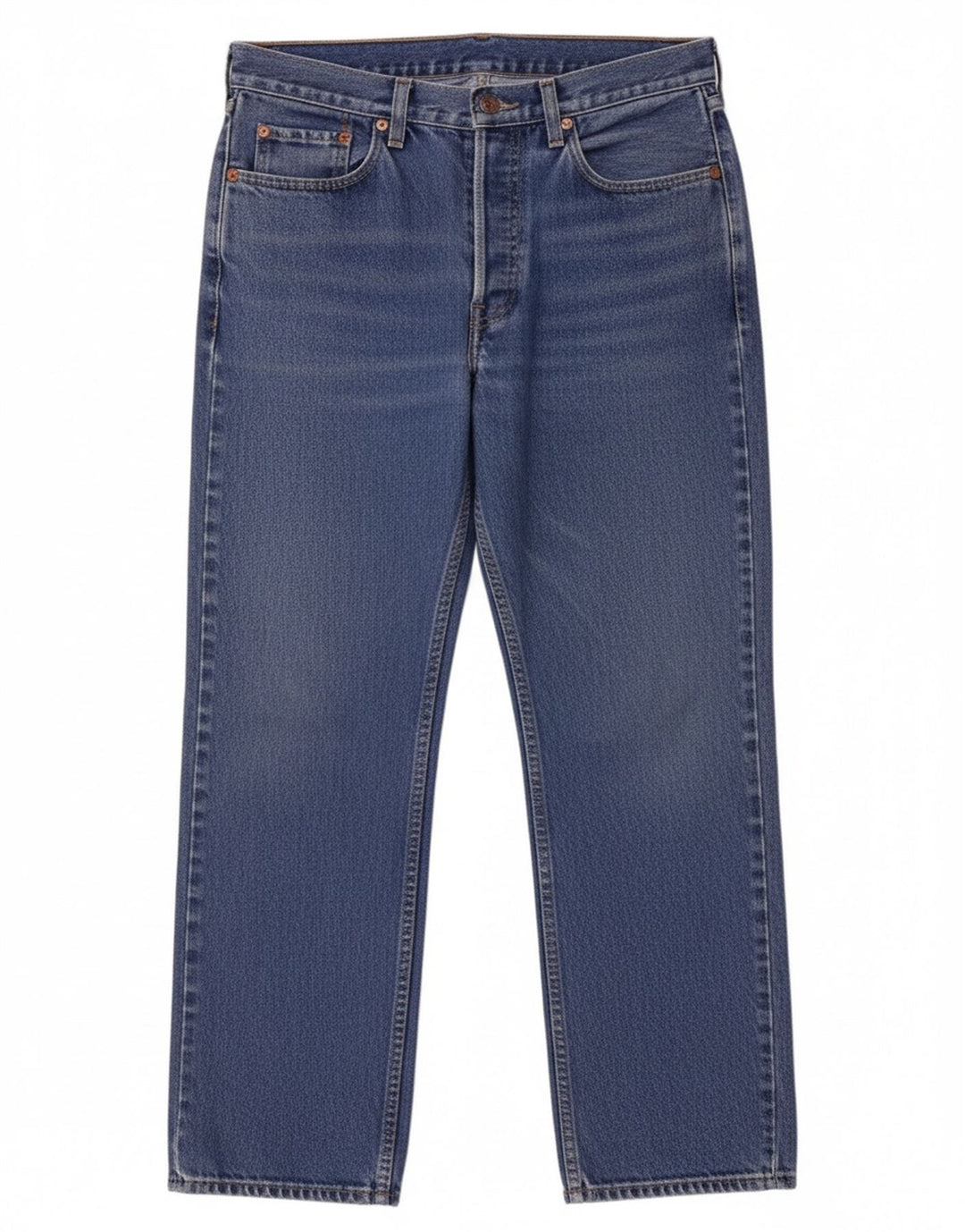 LEVI'S Mens 412 Straight Jeans W31 L26 Blue Cotton