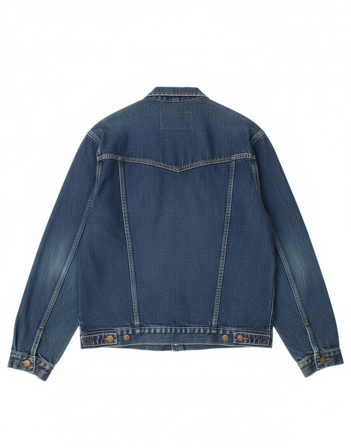 Wrangler Herren Jeansjacke UK 38 Mittelblaue Baumwolle