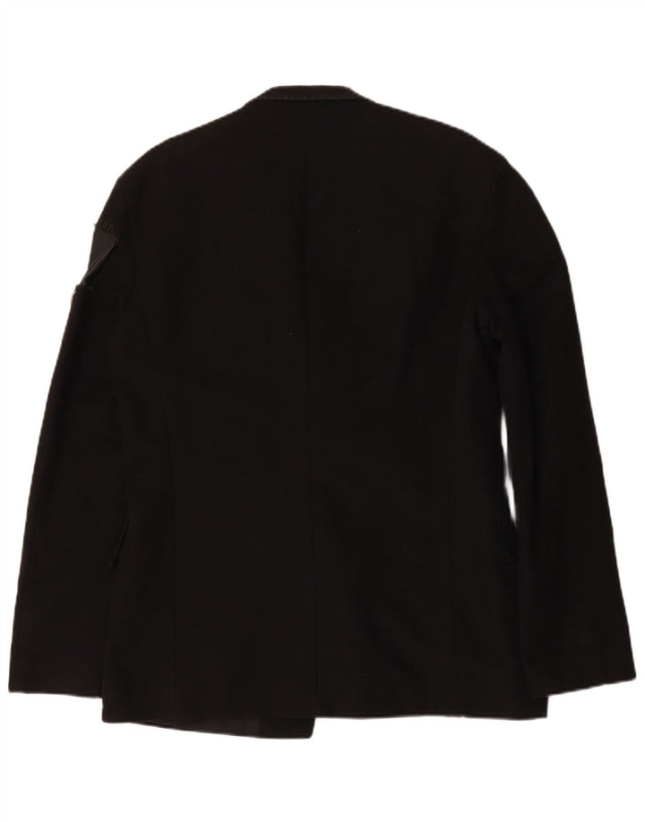 Bikkembergs Herren-Blazer mit 2 Knöpfen, Größe IT 48, mittelschwarz, Baumwolle