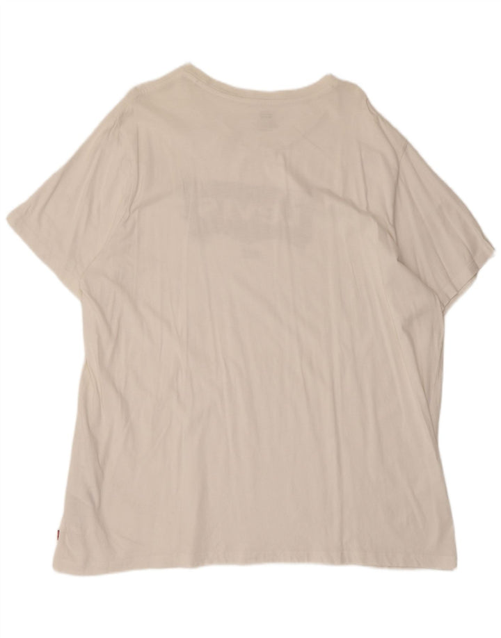 Levi's Damen-T-Shirt mit Grafik, 2XL, weiße Baumwolle