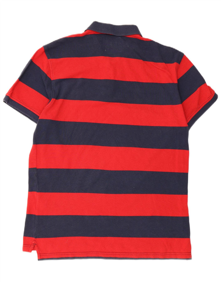 Levi's Rugby-Poloshirt für Herren, groß, rot gestreift, Baumwolle