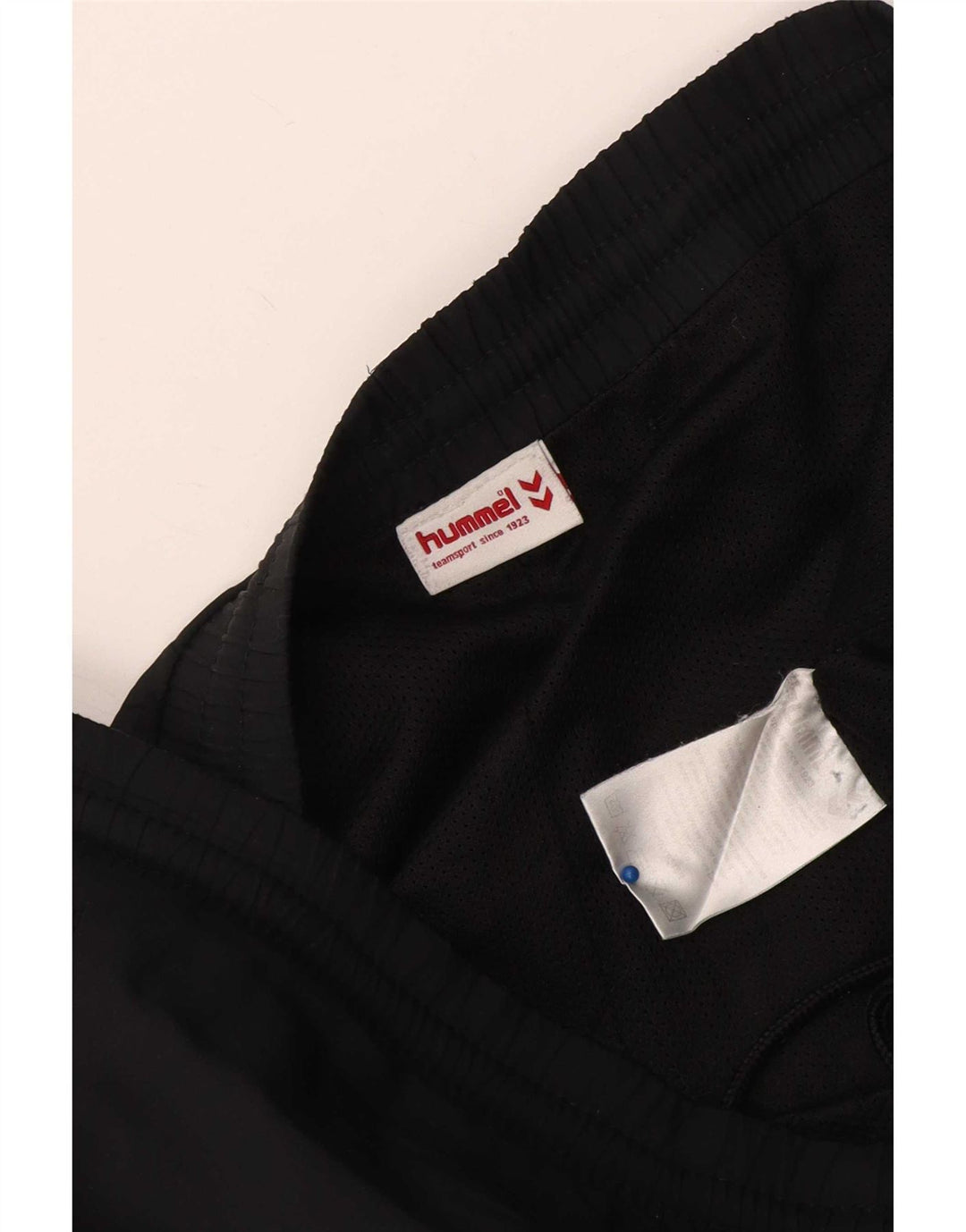 Hummel Herren-Trainingshose mit Grafik, groß, schwarzes Farbblock-Polyester