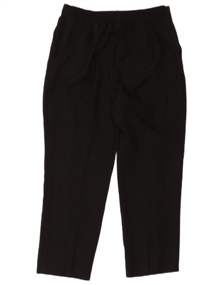 Marks & Spencer Damen-Hose, kurz geschnitten, UK 14, Größe L, W34, L24, Schwarz, Polyester