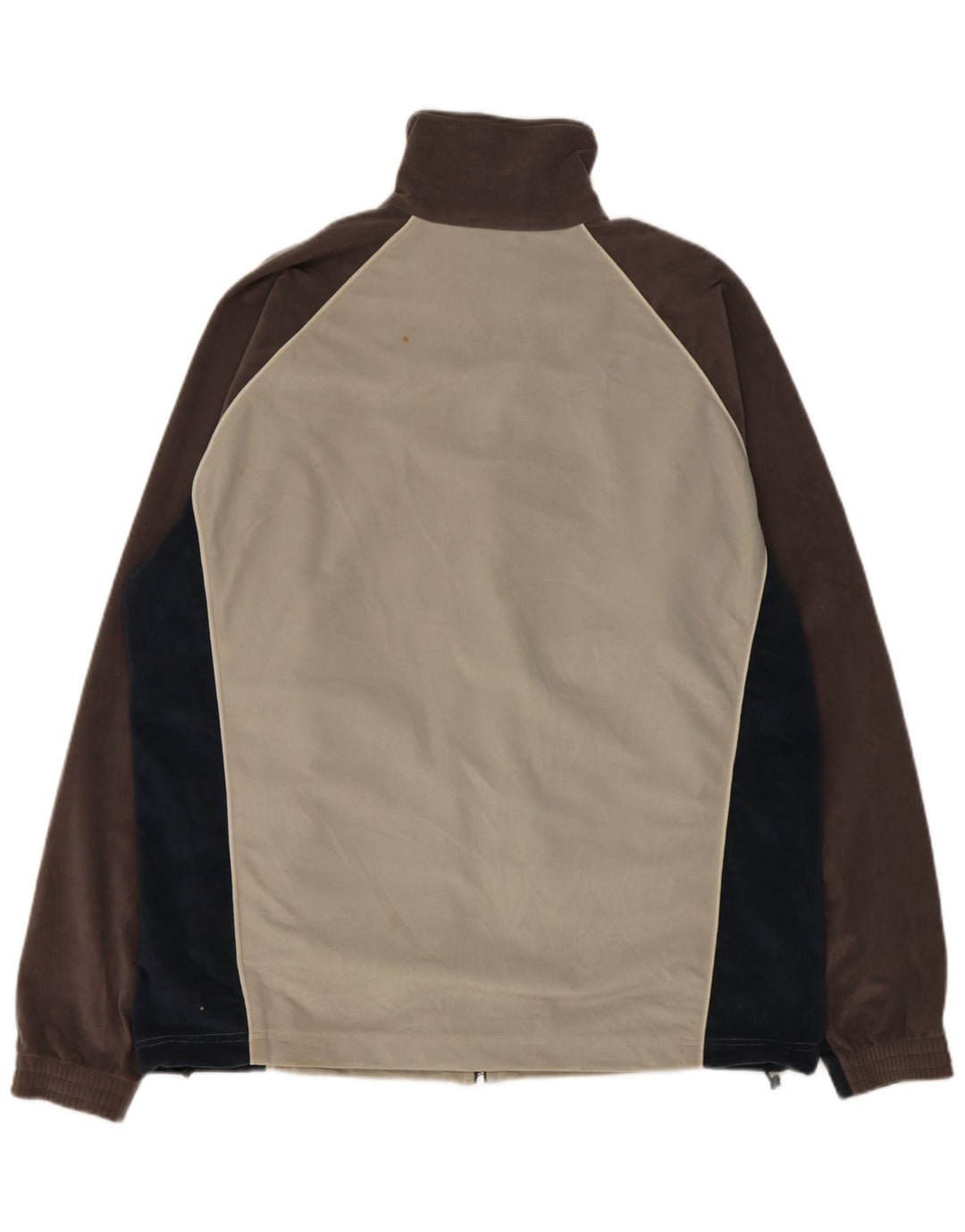 Diadora Herren-Trainingsanzug-Oberteiljacke UK 46 XL Graues Colourblock-Polyester