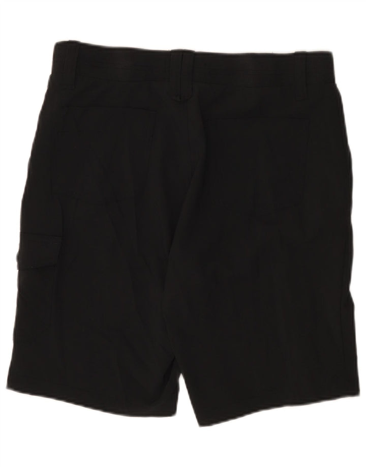 LEE Damen Riders Cargo-Shorts mit hoher Taille, US 10, Größe L, W30, schwarzes Polyester