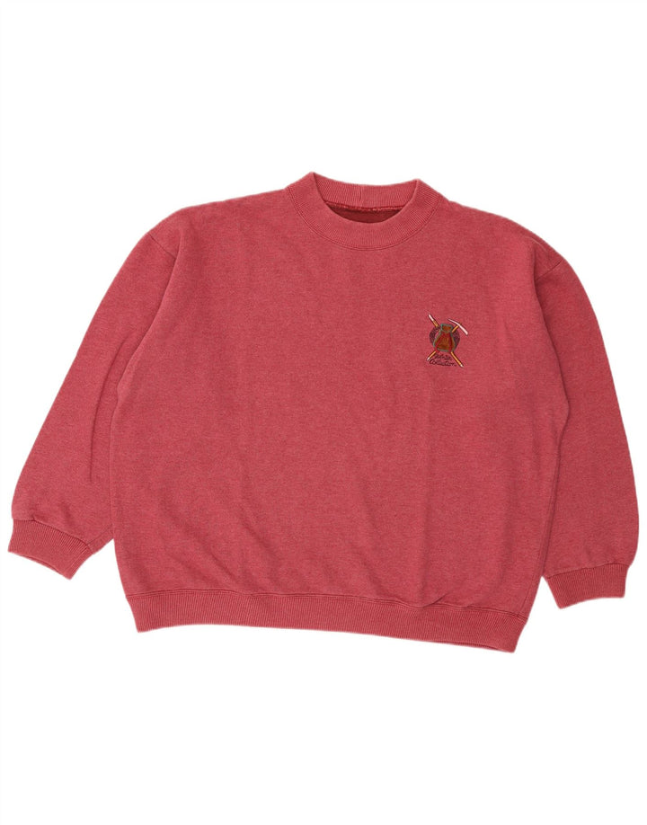 Vintage Herren Sweatshirt Pullover XL Pink