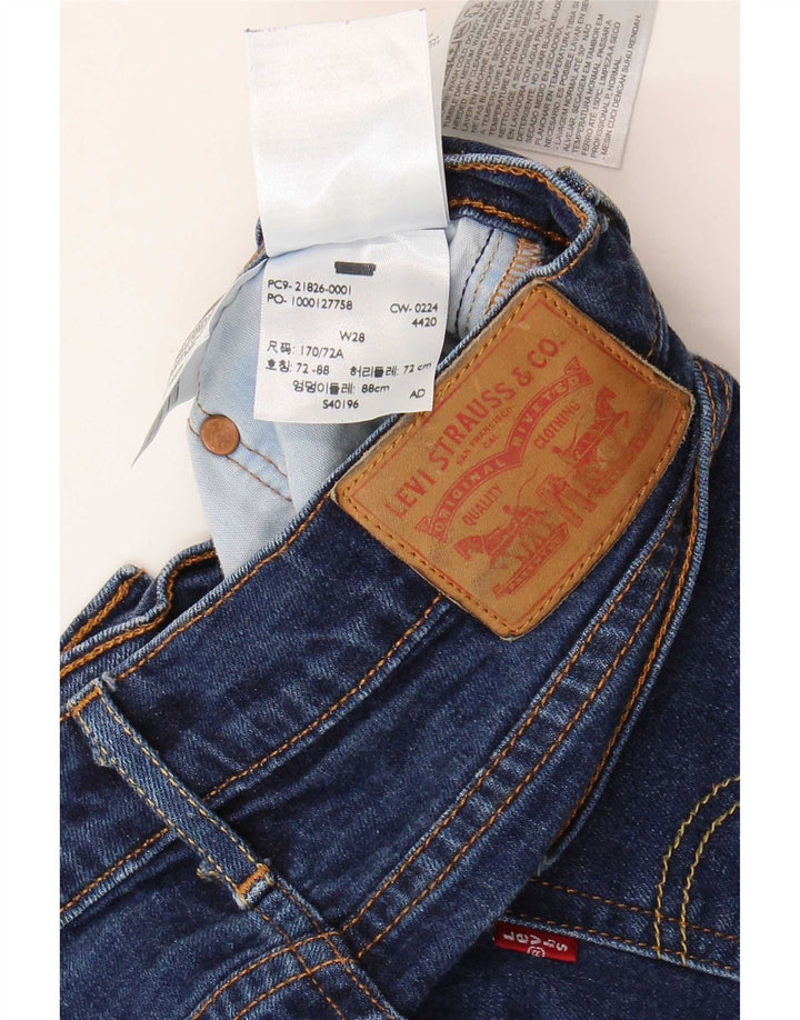 Levi's Damen Skinny Jeans W28 L29 Marineblaue Baumwolle