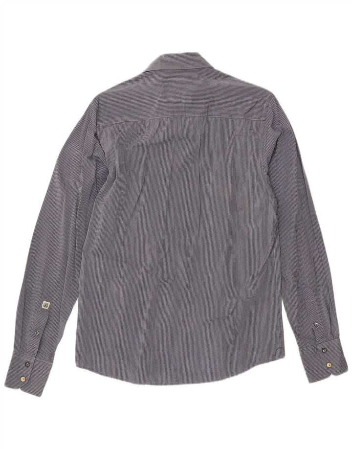 SCOTCH & SODA Herrenhemd Mittelblauer Nadelstreifen