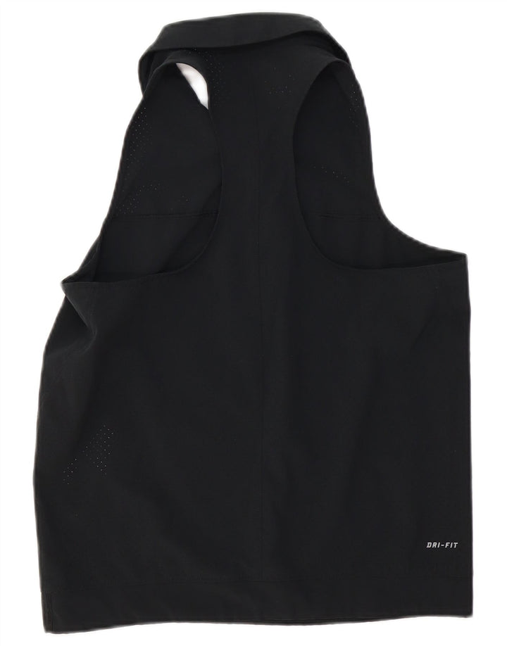 NIKE Damen Dri Fit Weste Top UK 16 Large Schwarz Polyester
